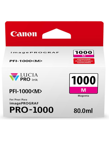 PFI-1000 M - Cartouche Canon Originale Magenta  80 ml - 0548C001AA