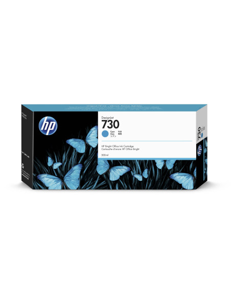 P2V68A - HP 730 Cartouche d'encre Cyan Photo 300ml pour DESIGNJET T1700