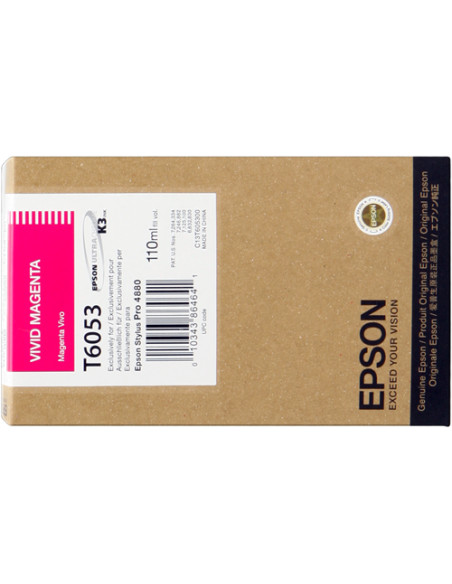 C13T605300 - Cartouche d'encre originale Epson Magenta vivid 110 ml
