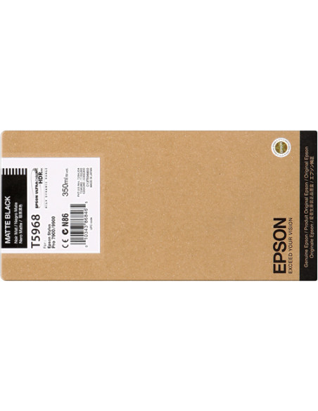 C13T596800 - Cartouche d'encre originale Epson Noir Matt 350 ml