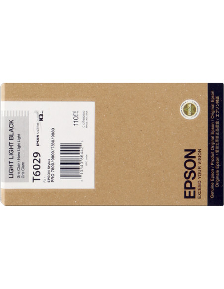 C13T602900 - Cartouche d'encre originale Epson Light Black 110 ml