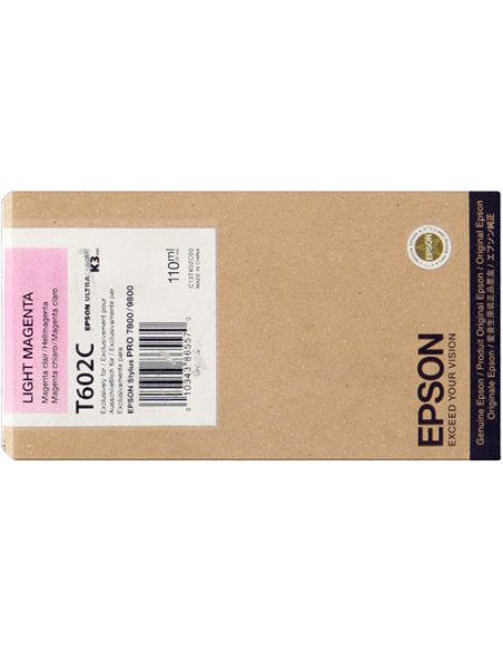 C13T602C00 - Cartouche d'encre originale Epson Magenta brillant 110 ml