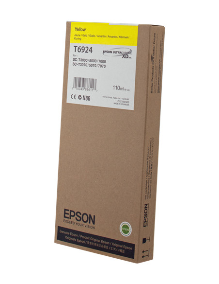 C13T692400 - Cartouche d'encre originale Epson jaune 110 ml
