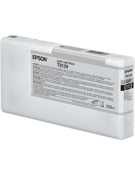 C13T913900 - Cartouche d'encre originale Epson Noir Clair 200 ml