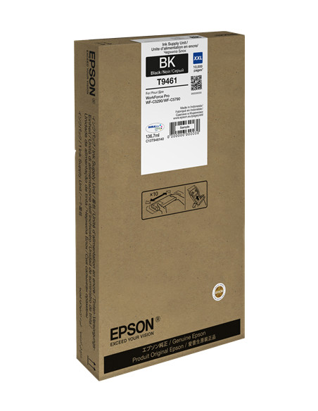 C13T946140 - Cartouche d'encre originale Epson Noire 10 000 pages