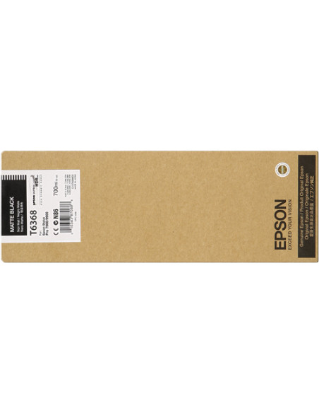 C13T636800 - Cartouche d'encre originale Epson Noir Matt 700 ml