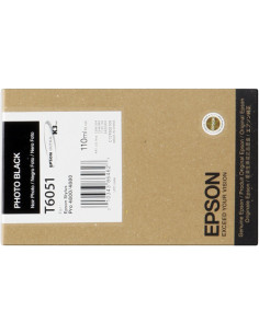 C13T605100 - Cartouche d'encre originale Epson Noir photo 110 ml