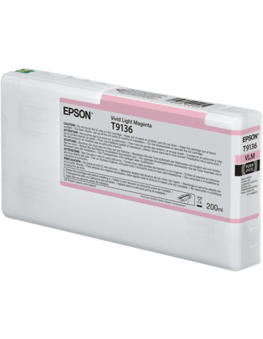 C13T913600 - Cartouche d'encre originale Epson Magenta Brillant 200 ml