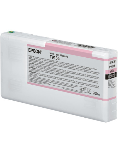 C13T913600 - Cartouche d'encre originale Epson Magenta Brillant 200 ml
