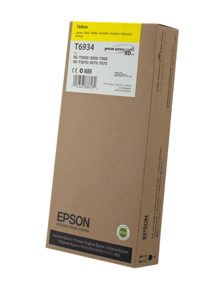 C13T693400 - Cartouche d'encre originale Epson jaune 350 ml