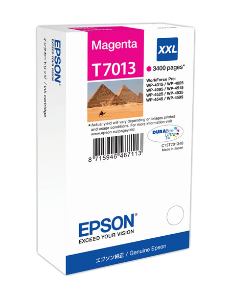 C13T70134010 - Cartouche d'encre originale Epson  3 400 pages