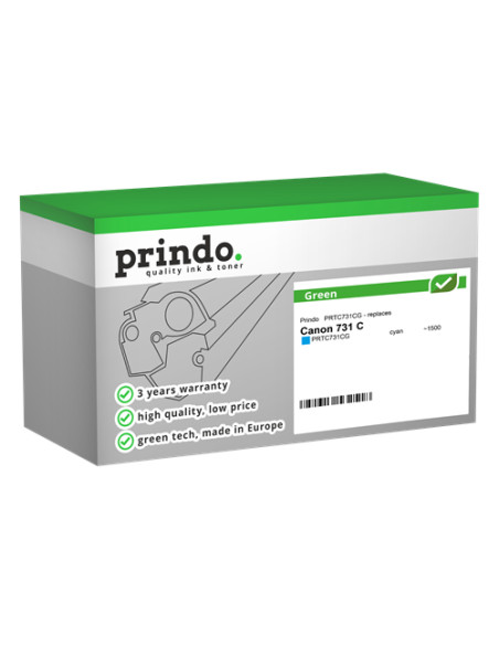 Toner Compatible Cyan pour Canon i-SENSYS LBP-7110Cw - 1 500 pages référence 731c