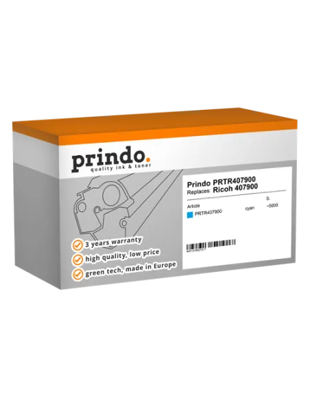 Toner Compatible Cyan pour Ricoh SP C340DN - 5 000 pages référence 407900