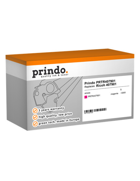 Toner Compatible Magenta pour Ricoh null - 5 000 pages référence 407901