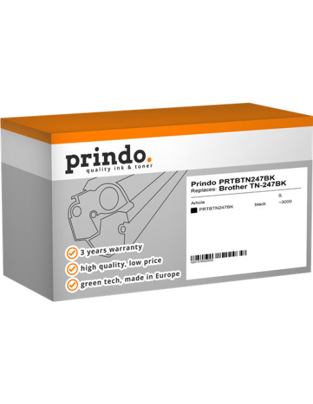 Toner Compatible Noir pour Brother DCP-L3510CDW - 3 000 pages référence TN-247BK