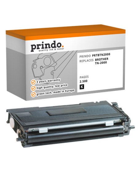 Toner Compatible Noir pour Brother HL-2030 - 2 500 pages référence TN-2000