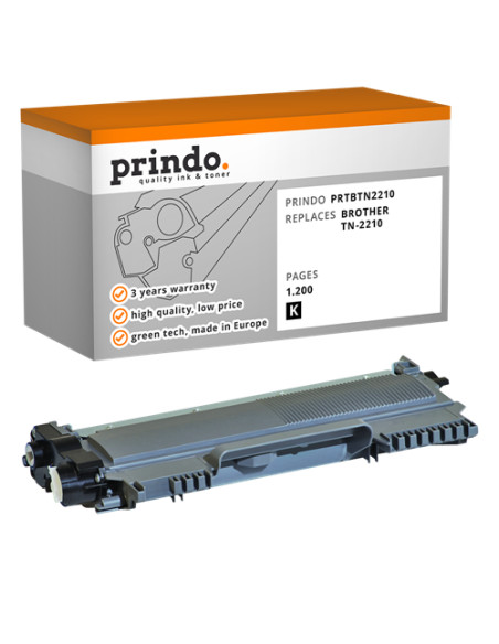 Toner Compatible Noir pour Brother HL-2240 - 1 200 pages référence TN-2210