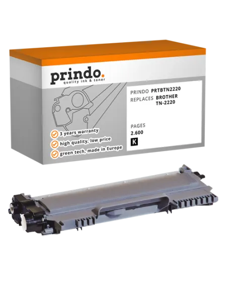 Toner Compatible Noir pour Brother HL-2240 - 2 600 pages référence TN-2220
