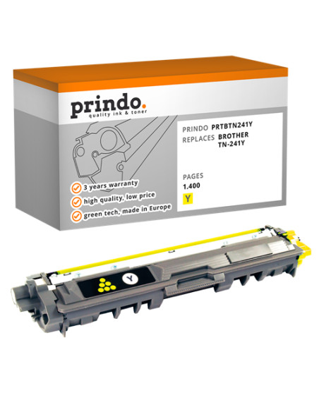 Toner Compatible Jaune pour Brother HL-3140CW - 1 400 pages référence TN-241Y