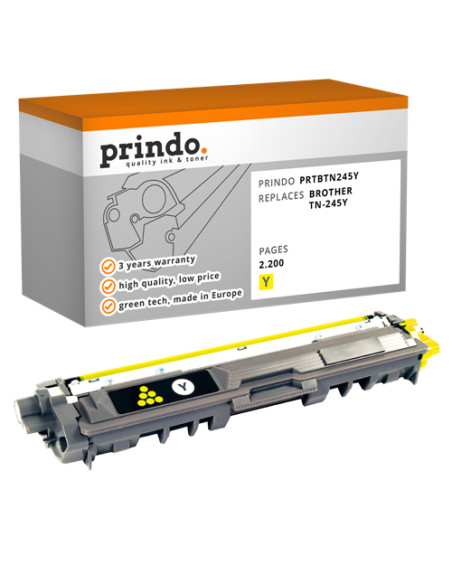 Toner Compatible Jaune pour Brother HL-3140CW - 2 200 pages référence TN-245Y