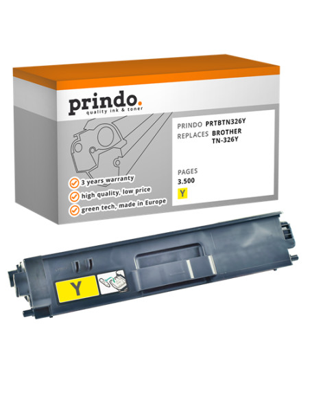 Toner Compatible Jaune pour Brother HL-L8250CDN - 3 500 pages référence TN-326Y