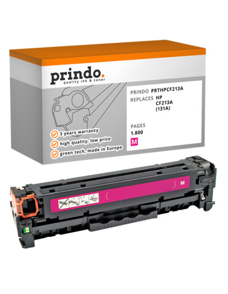 Toner Compatible Magenta pour HP LaserJet Pro 200 color MFP M276 - 1 800 pages référence CF213A