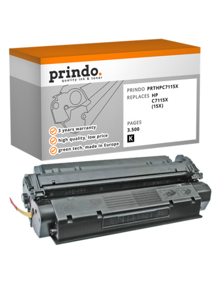 Toner Compatible Noir pour HP LaserJet 1000W - 3 500 pages référence C7115X