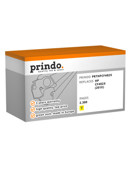 Toner Compatible Jaune pour HP Color LaserJet Pro M252n - 2 300 pages référence CF402X