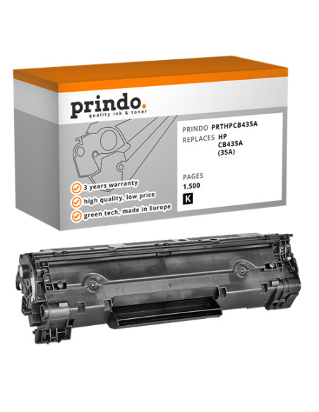 Toner Compatible Noir pour HP LaserJet P1005 - 1 500 pages référence CB435A