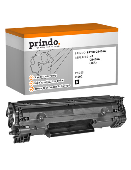 Toner Compatible Noir pour HP LaserJet P1505 - 2 000 pages référence CB436A