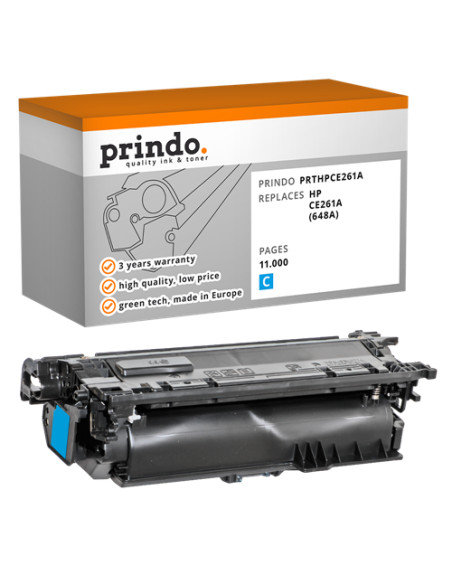 Toner Compatible Cyan pour HP ColorLaserJet CP4520 - 11 000 pages référence CE261A