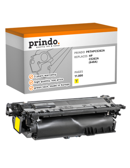 Toner Compatible Jaune pour HP ColorLaserJet CP4520 - 11 000 pages référence CE262A