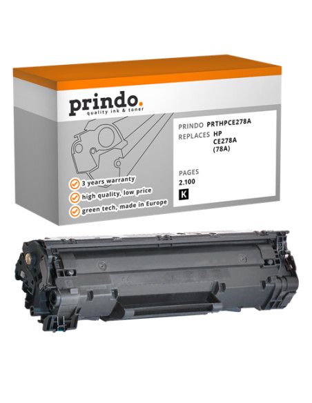 Toner Compatible Noir pour HP LaserJet Pro P1566 - 2 100 pages référence CE278A