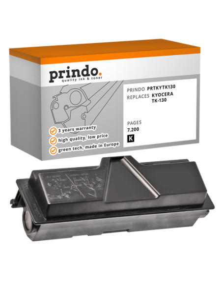 Toner Compatible Noir pour Kyocera FS-1300D - 7 200 pages référence TK-130