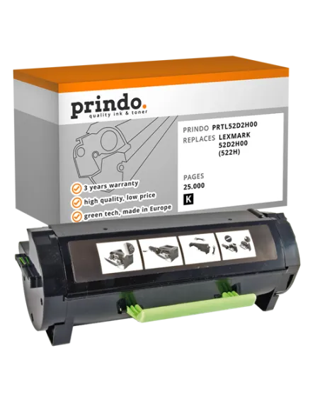 Toner Compatible Noir pour Lexmark MS810n - 25 000 pages référence 52D2H00