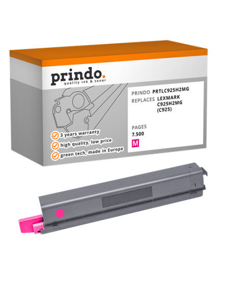 Toner Compatible Magenta pour Lexmark C925de - 7 500 pages référence C925H2MG