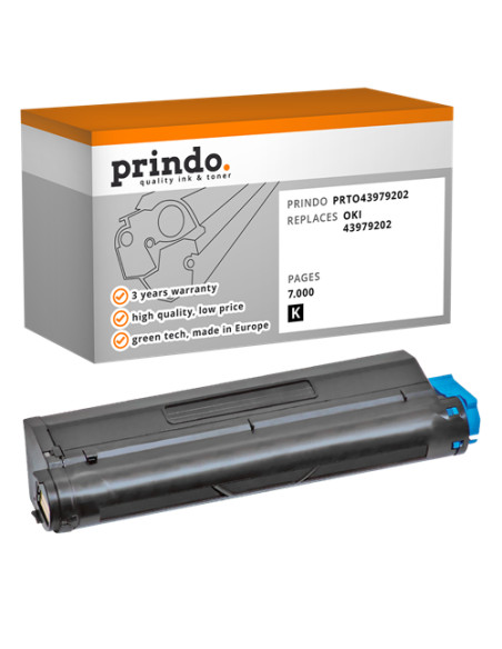 Toner Compatible Noir pour OKI B430 - 7 000 pages référence 43979202