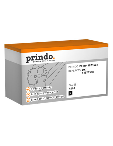 Toner Compatible Noir pour OKI C511dn - 7 000 pages référence 44973508