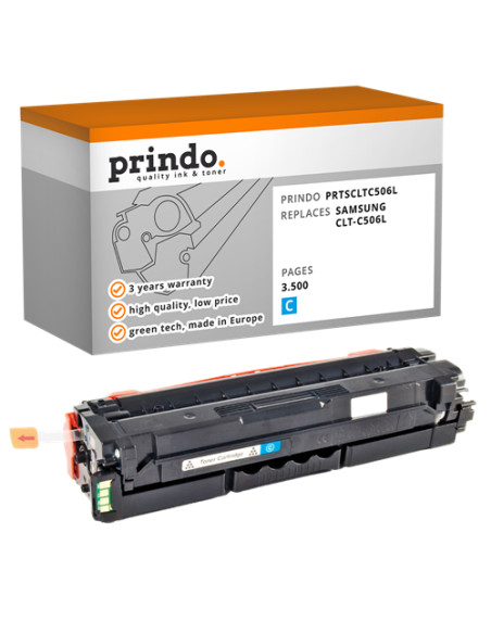 Toner Compatible Cyan pour Samsung CLP-680ND - 3 500 pages référence CLT-C506L