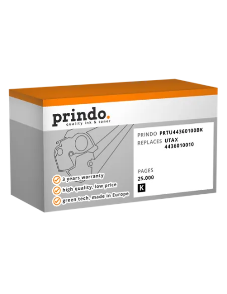 Toner Compatible Noir pour Utax P-5030DN - 25 000 pages référence 4436010010