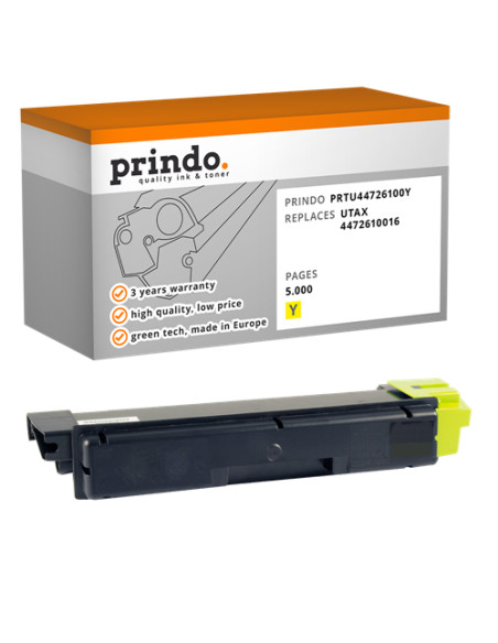 Toner Compatible Jaune pour Utax CDC 1626 - 5 000 pages référence 4472610016