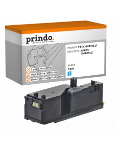 Toner Compatible Cyan pour Xerox Phaser 6000 - 1 000 pages référence 106R01627