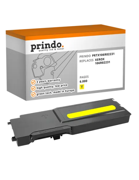 Toner Compatible Jaune pour Xerox WorkCentre 6605 - 6 000 pages référence 106R02231