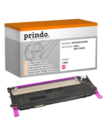 Toner Compatible Magenta pour Dell 1235cn - 1 000 pages référence 593-10495