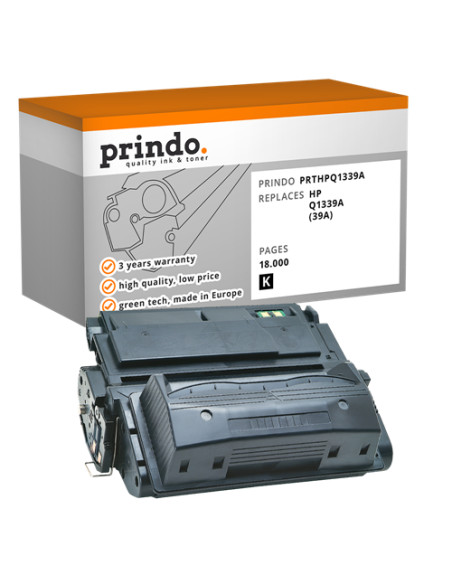 Toner Compatible Noir pour HP LaserJet 4300 Serie - 18 000 pages référence Q1339A