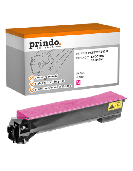 Toner Compatible Magenta pour Kyocera FS-C5100DN - 4 000 pages référence TK-540m