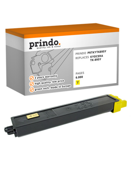 Toner Compatible Jaune pour Kyocera FS-C8020MFP - 6 000 pages référence TK-895y