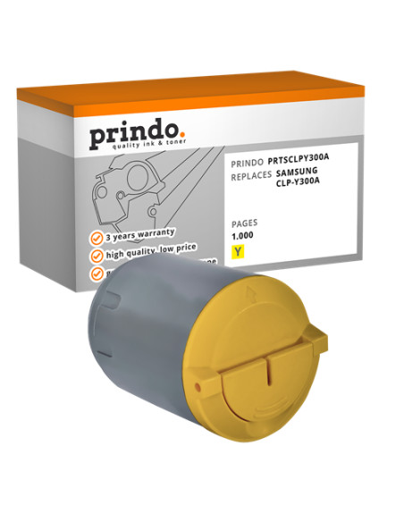 Toner Compatible Jaune pour Samsung CLP-300 - 1 000 pages référence CLP-Y300A