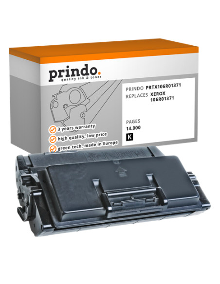 Toner Compatible Noir pour Xerox Phaser 3600 - 14 000 pages référence 106R01371