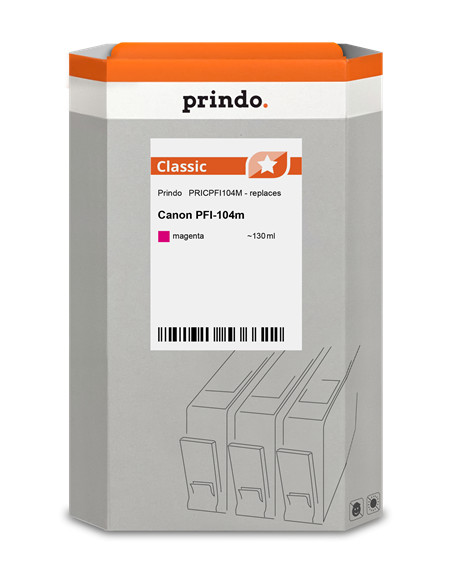 PFI-104m Cartouche compatible Magenta pour traceur CANON 3631B001 - 130ml référence 3631B001
